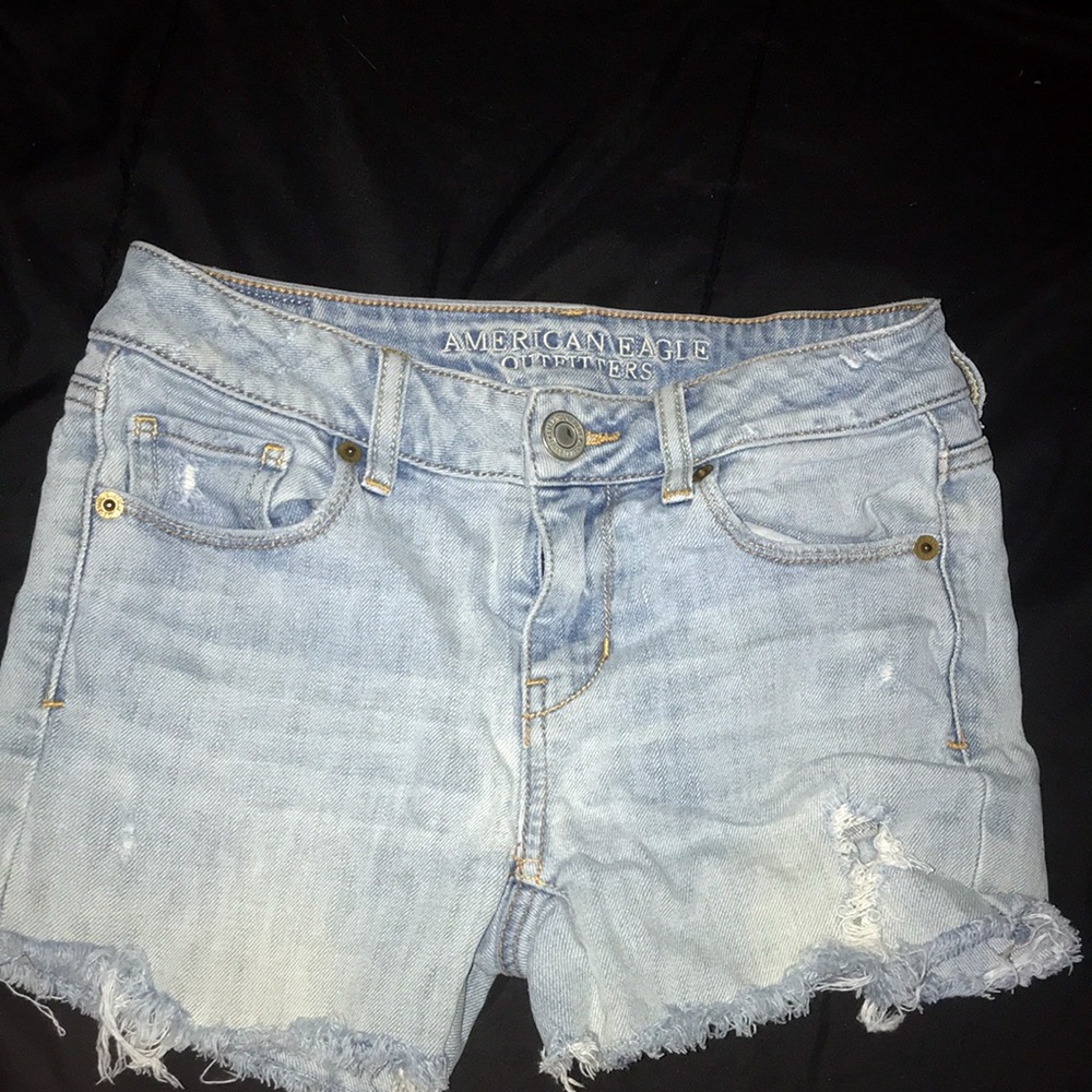american eagle denim shorts